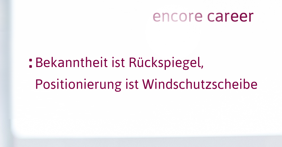 Bekannt – und jetzt? Warum eine Encore Career mehr braucht als einen guten Namen